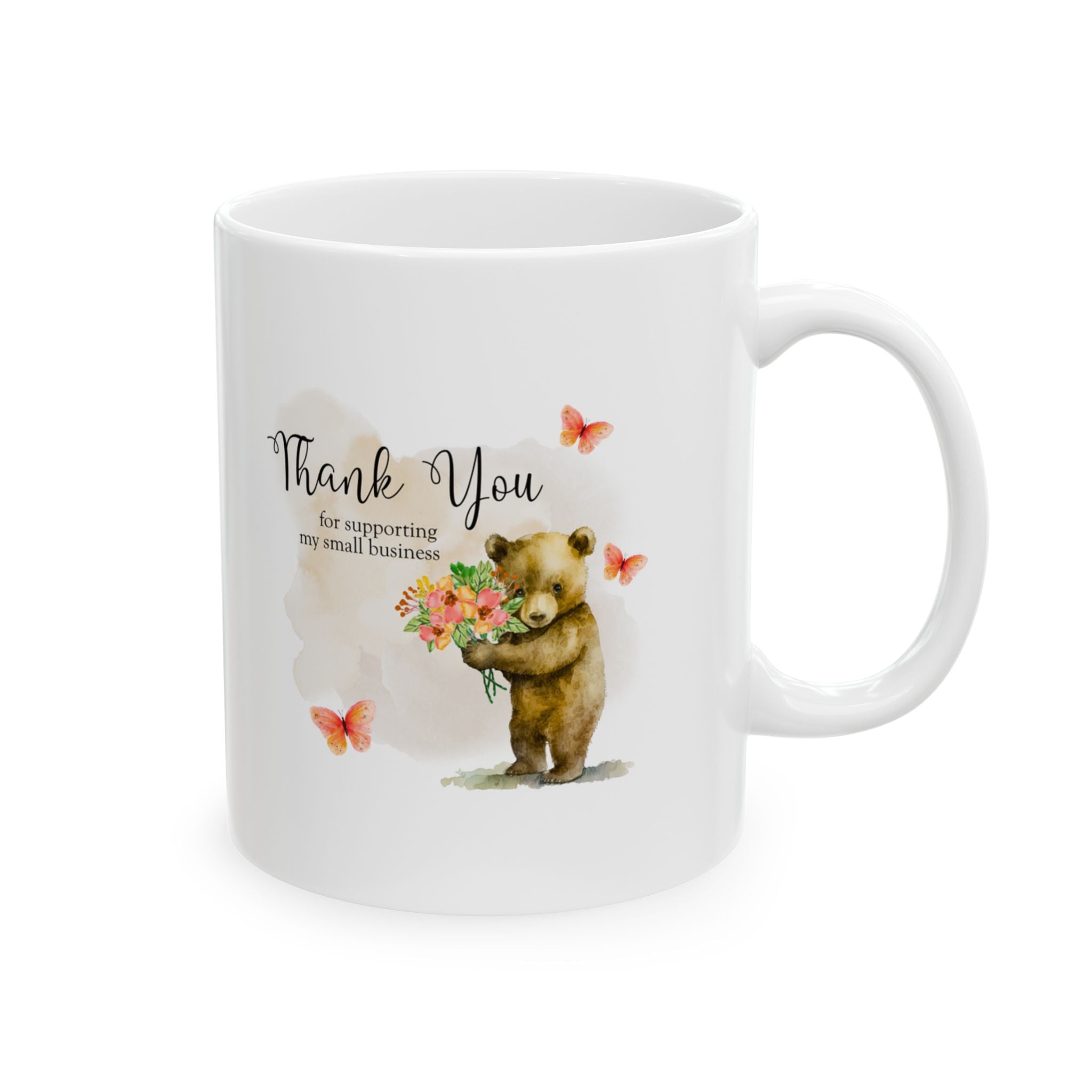 Grateful Bear Thank You Mug – 11oz Ceramic