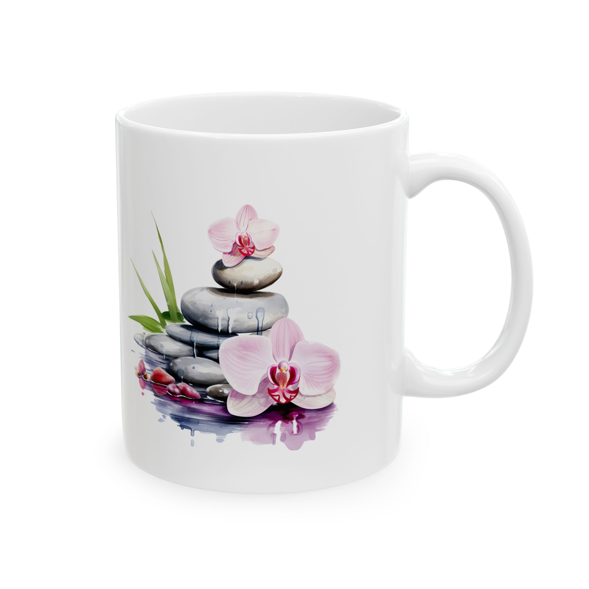 Zen Garden Floral Mug – 11oz Ceramic
