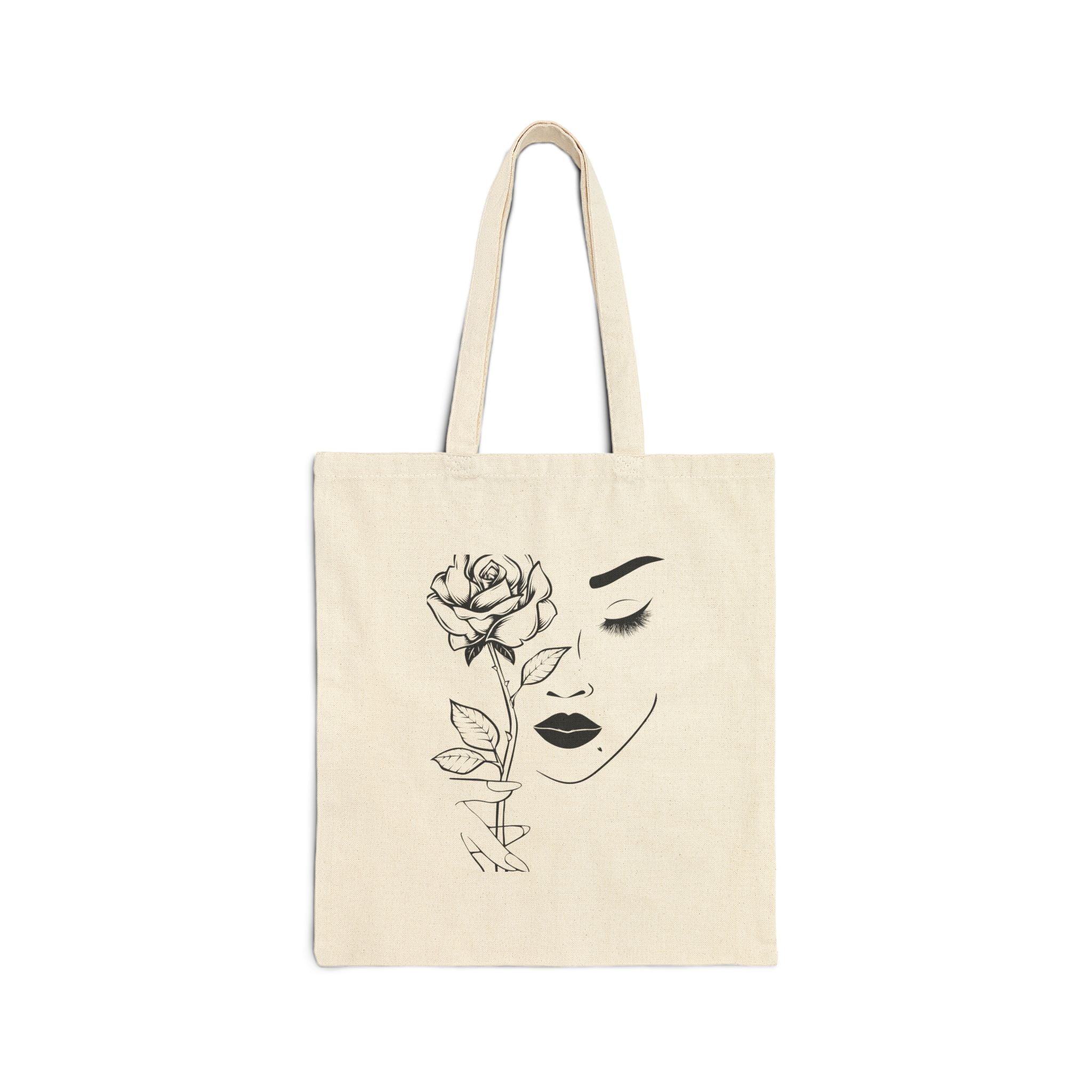 Rose Silhouette Tote Bag