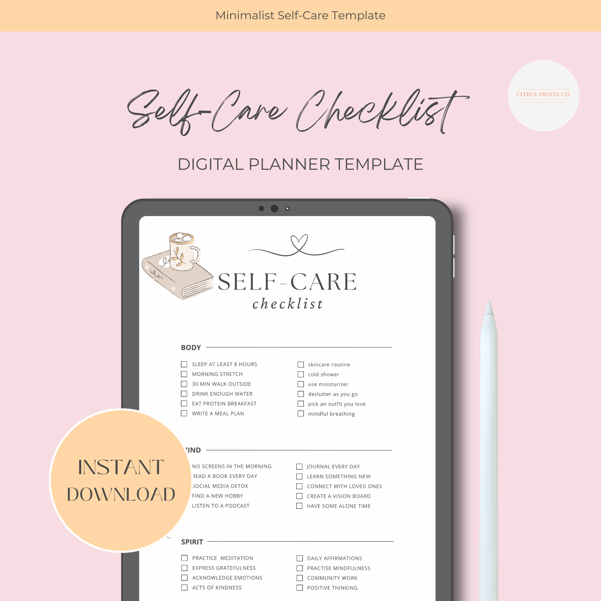 Self-Care Checklist